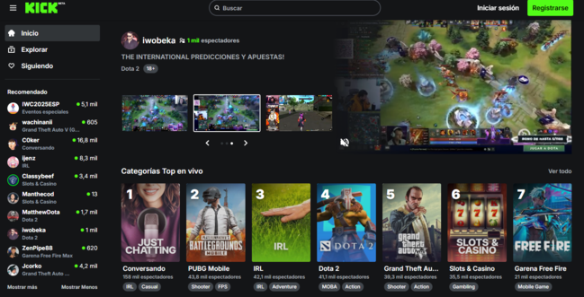 Kick – Streaming sin restricciones